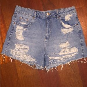 Top Shop denim shorts